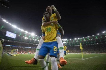 Vini Jr. e Neymar são esperanças da Seleção - (crédito: Foto: Lucas Figueiredo/CBF) Vini Jr. e Neymar são esperanças da Seleção - (crédito: Foto: Lucas Figueiredo/CBF)