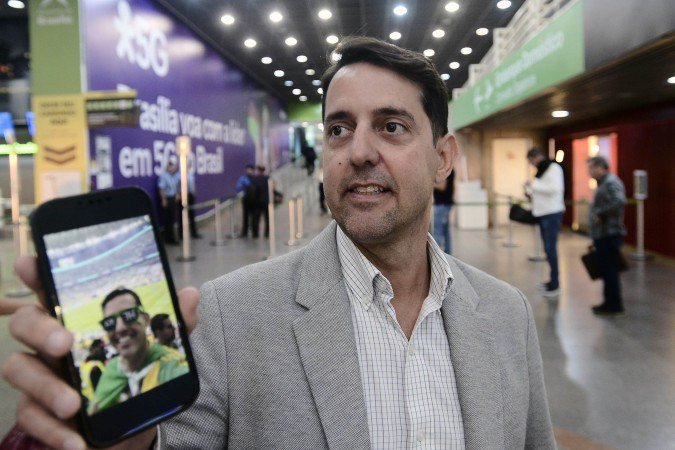  21/05/2026. Crédito: Minervino Júnior/CB/D.A Press. Brasil.  Brasilia - DF. Pedro Cavalcante vai viajar para acompanhar os jogos da seleção brasileira na Copa do Mundo 2026.