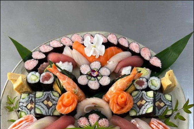 Sushi realizado pelo diretor Hiroshi Ogawa - (crédito: Divulgação ) Sushi realizado pelo diretor Hiroshi Ogawa - (crédito: Divulgação )