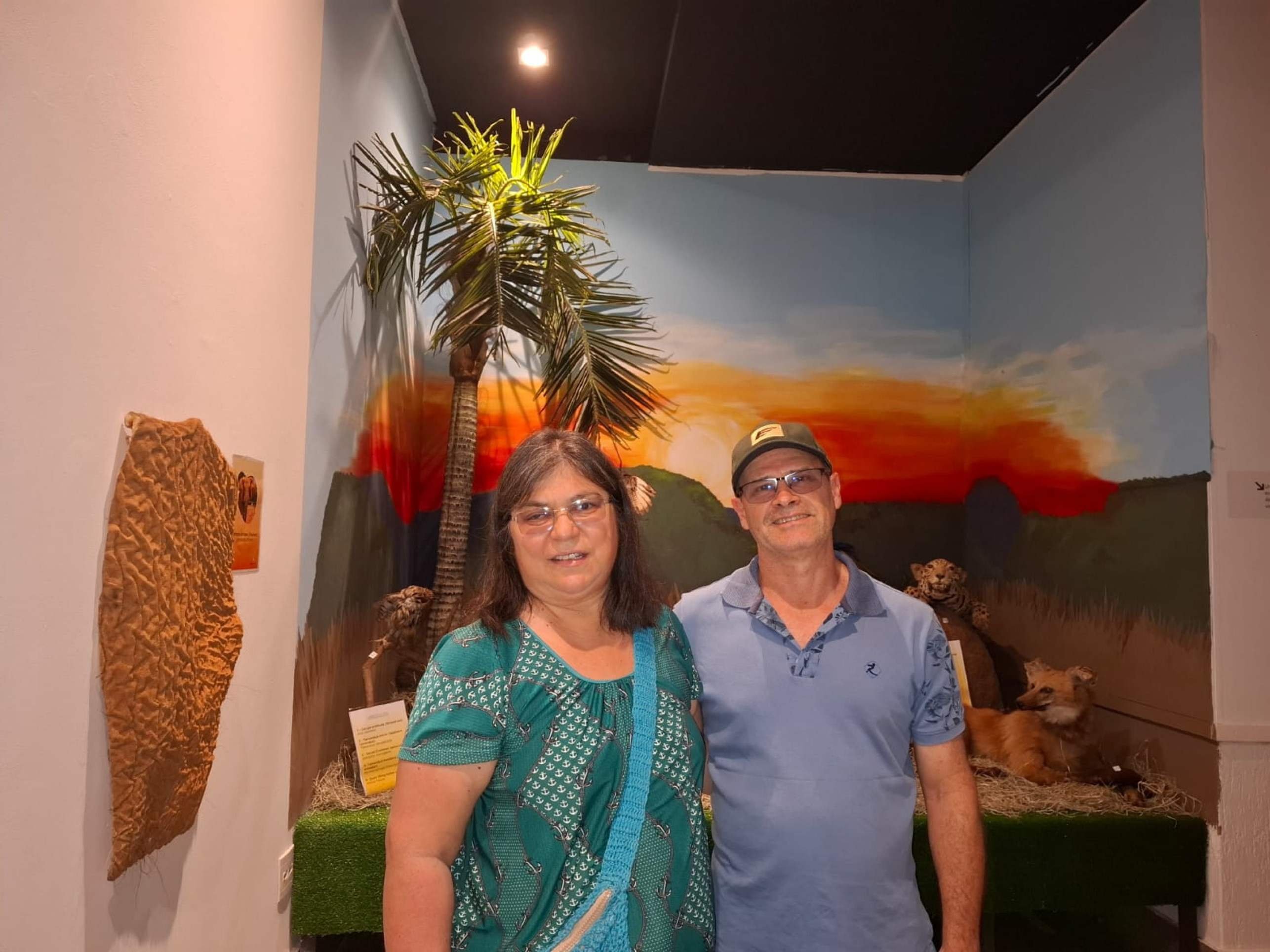 Marco Ant&ocirc;nio Oliveira e Andreia Ramalho gostaram de conhecer o tigre