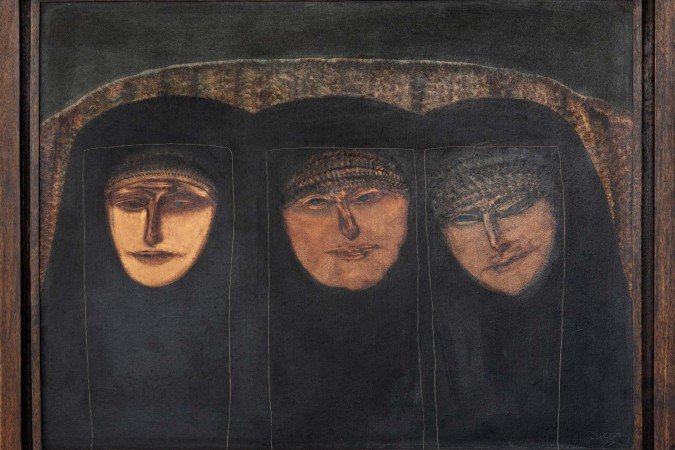 A mostra é a maior já feita com obras do artista goiano, passando por temas históricos e sociais - (crédito: Divulgação) A mostra é a maior já feita com obras do artista goiano, passando por temas históricos e sociais - (crédito: Divulgação)