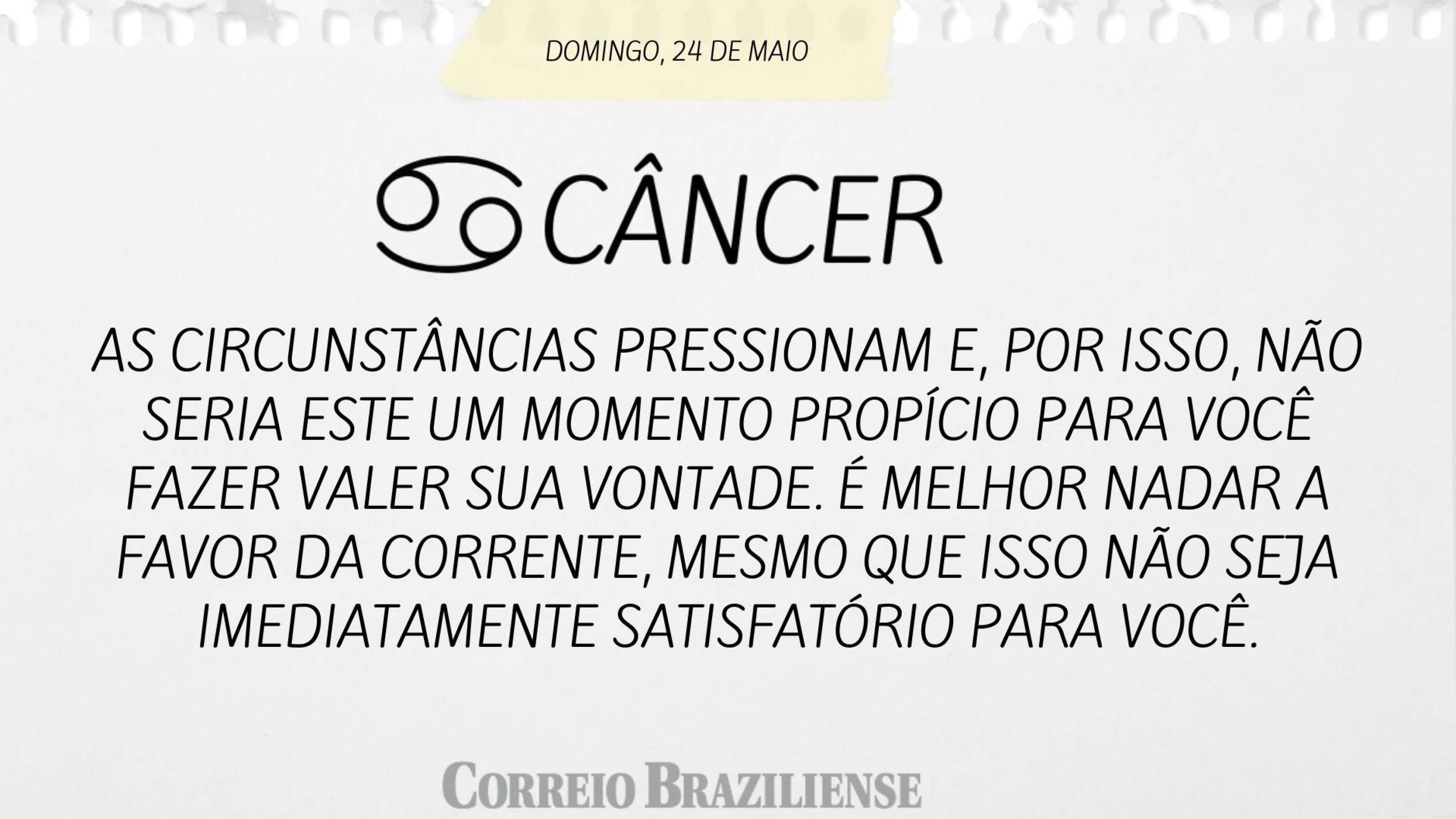 Hor&oacute;spoco deste domingo (24/5)