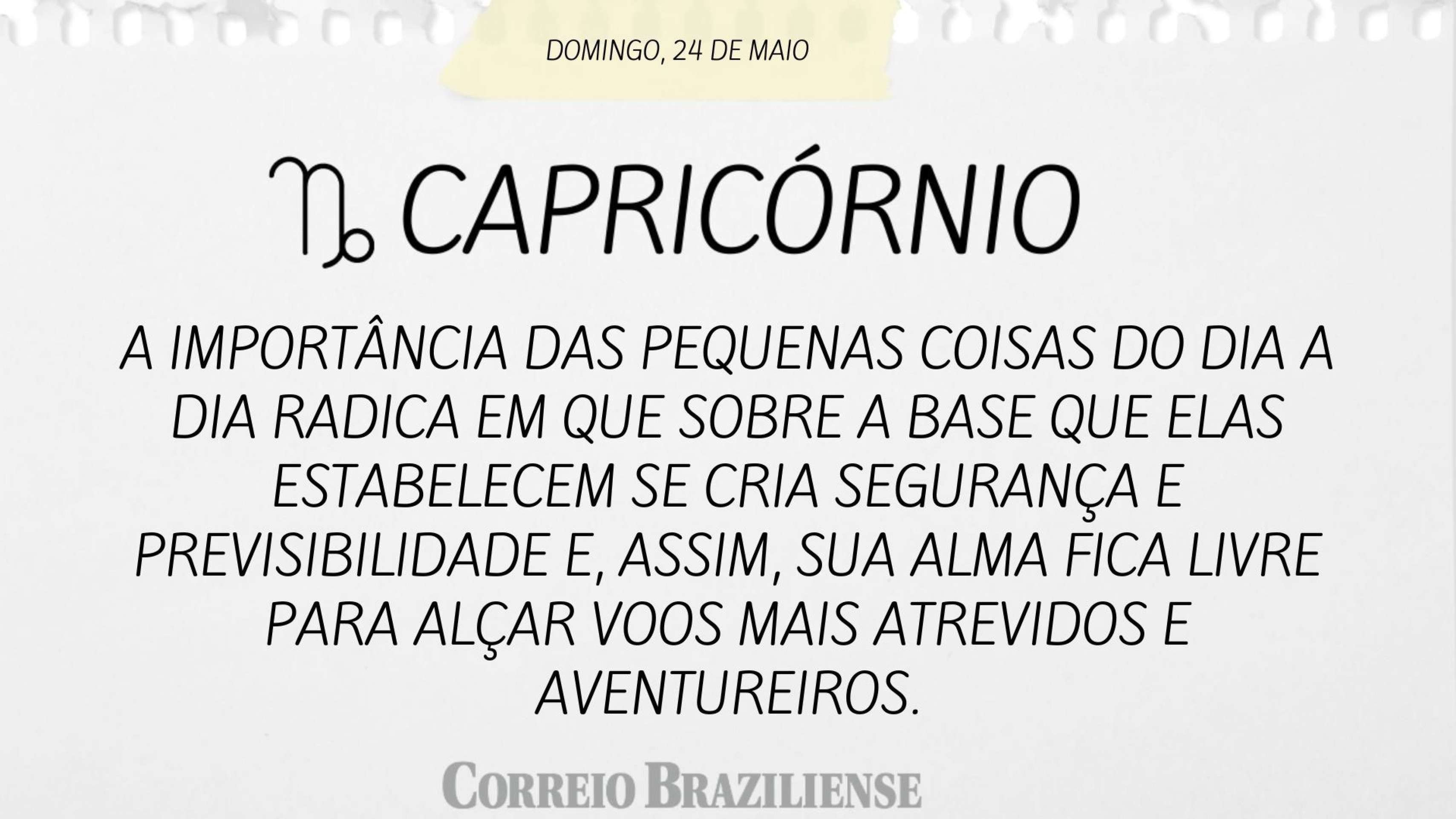 Hor&oacute;spoco deste domingo (24/5)