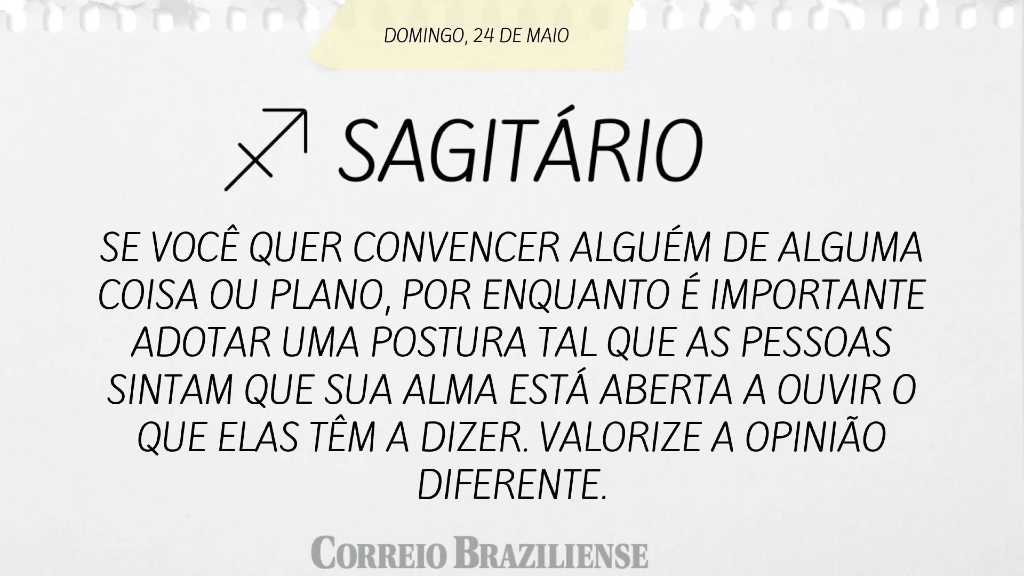 Hor&oacute;spoco deste domingo (24/5)