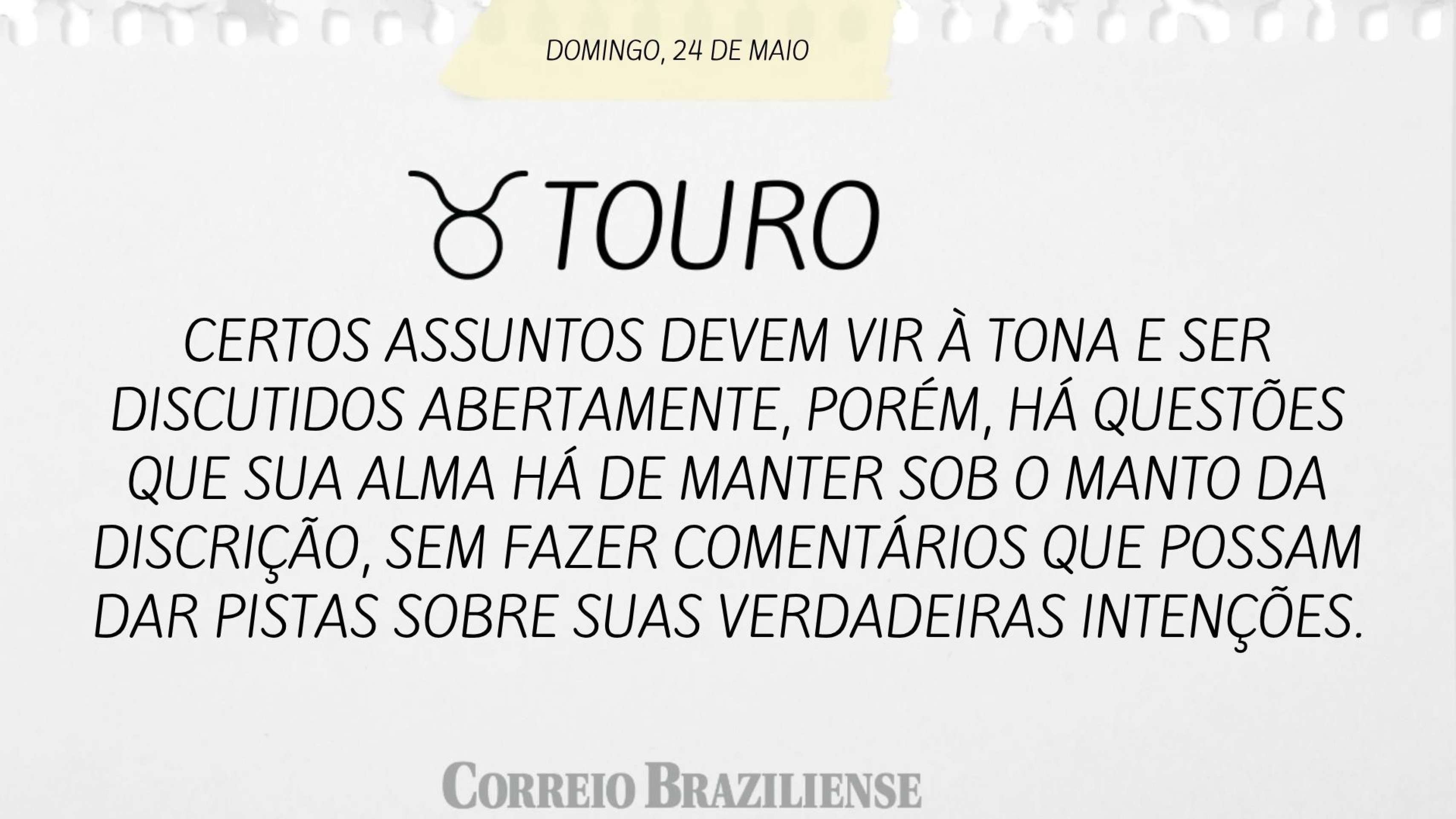 Hor&oacute;spoco deste domingo (24/5)