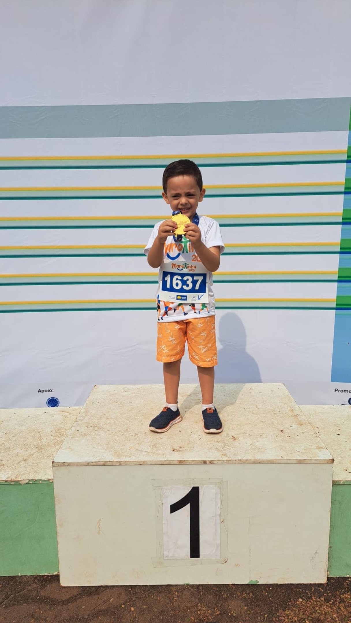 No seu primeiro ano da corrida Marotinha, em 2025, ganhando o primeiro lugar na categoria de 50 metros 