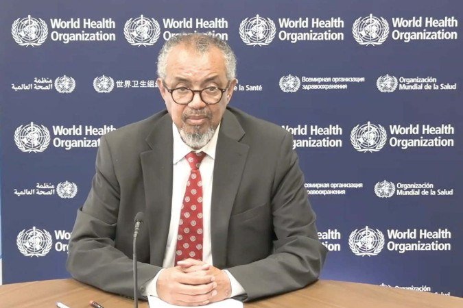 Na imagem, o diretor-geral da OMS, Tedros Adhanom durante durante a Reunião Ministerial de Alto Nível - (crédito: Reprodução/X @Dra. Jean Kaseya) Na imagem, o diretor-geral da OMS, Tedros Adhanom durante durante a Reunião Ministerial de Alto Nível - (crédito: Reprodução/X @Dra. Jean Kaseya)