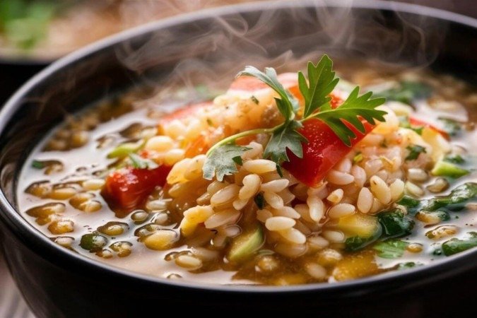 Sopa de cevada com legumes (Imagem: Food magic | Shutterstock) - (crédito: EdiCase) Sopa de cevada com legumes (Imagem: Food magic | Shutterstock) - (crédito: EdiCase)