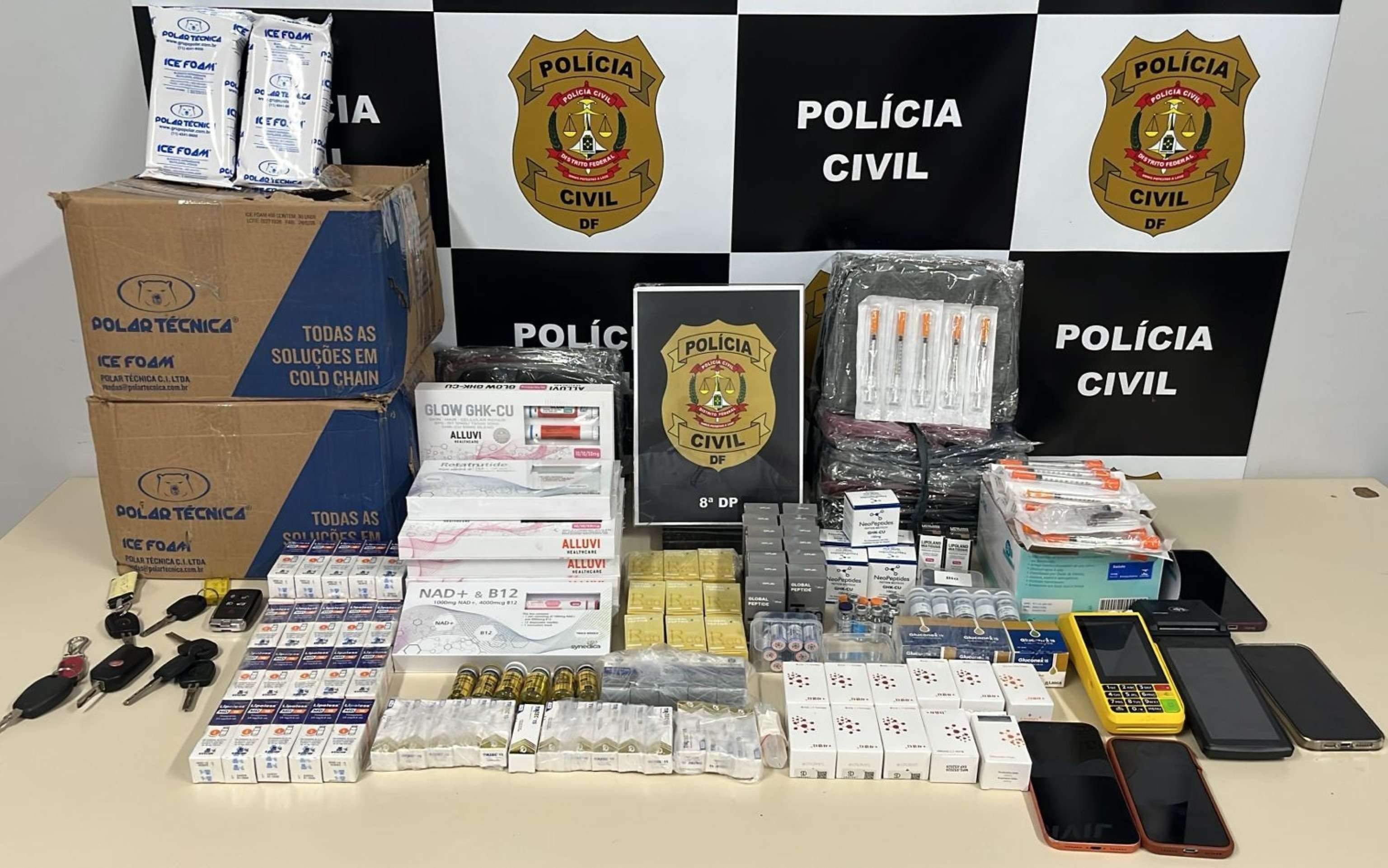 Mais de 300 canetas emagrecedoras apreendidas pela PCDF