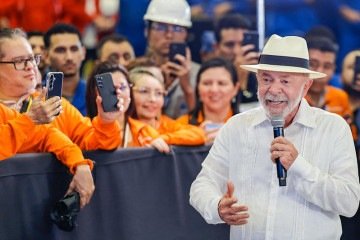 Petista durante anúncio da retomada de investimentos da Petrobras no Amazonas - (crédito: Ricardo Stuckert / PR) Petista durante anúncio da retomada de investimentos da Petrobras no Amazonas - (crédito: Ricardo Stuckert / PR)