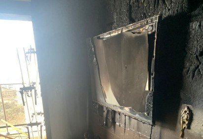 Incêndio em edifício residencial em Águas Claras deixa danos -  (crédito: Imagens cedidas ao Correio) -Incêndio em edifício residencial em Águas Claras deixa danos -  (crédito: Imagens cedidas ao Correio)