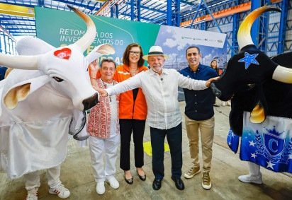 Com a retomada de investimentos na região amazônica, a Petrobras também vai patrocinar o Festival de Parintins -  (crédito: Ricardo Stuckert/PR) -Com a retomada de investimentos na região amazônica, a Petrobras também vai patrocinar o Festival de Parintins -  (crédito: Ricardo Stuckert/PR)