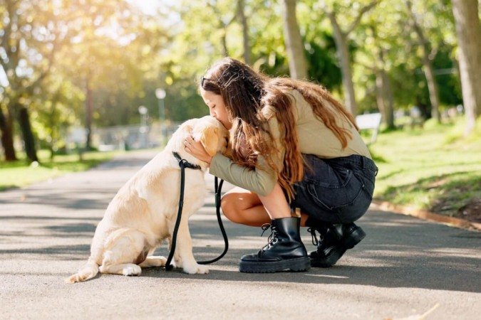 Observar os sinais do cachorro durante os passeios é importante, pois a resistência pode indicar desde fatores emocionais até desconfortos físicos (Imagem: PeopleImages | Shutterstock)
- (crédito: EdiCase) Observar os sinais do cachorro durante os passeios é importante, pois a resistência pode indicar desde fatores emocionais até desconfortos físicos (Imagem: PeopleImages | Shutterstock)
- (crédito: EdiCase)