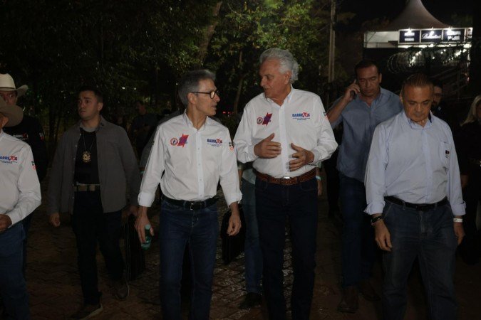 Zema e Caiado veem oportunidade com desgaste de Flávio no caso Master - (crédito: Gil Leonardi/Governo de MG) Zema e Caiado veem oportunidade com desgaste de Flávio no caso Master - (crédito: Gil Leonardi/Governo de MG)