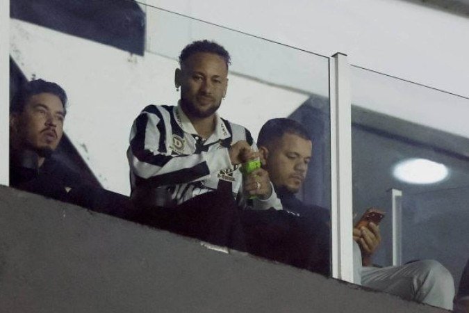 Neymar durante o jogo do Santos pela Sul-Americana - (crédito: Foto: Divulgação / Conmebol) Neymar durante o jogo do Santos pela Sul-Americana - (crédito: Foto: Divulgação / Conmebol)