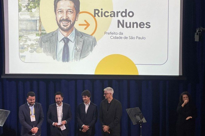 O prefeito de São Paulo, Ricardo Nunes, prestigiou o lançamento.