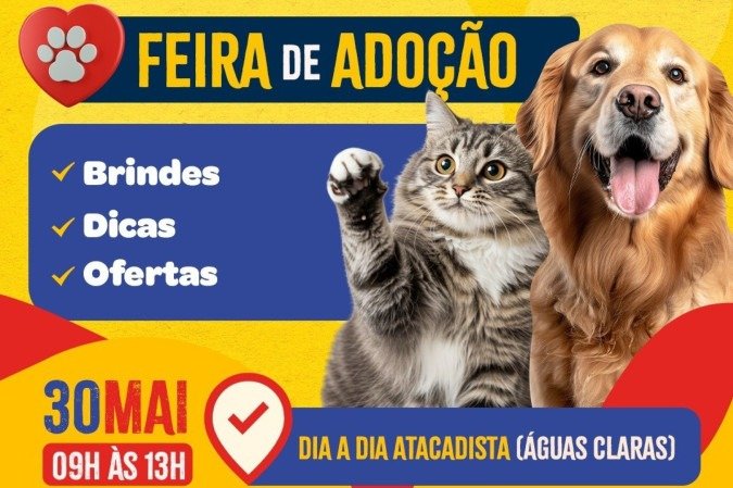 O objetivo do evento é ajudar pets que precisam de um lar, com cuidadores dispostos a abrir um espaço na vida para esses companheiros fiéis - (crédito: Divulgação) O objetivo do evento é ajudar pets que precisam de um lar, com cuidadores dispostos a abrir um espaço na vida para esses companheiros fiéis - (crédito: Divulgação)