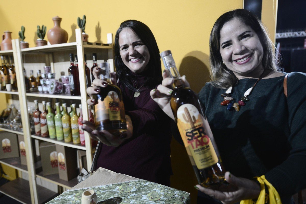 As turistas Viviane e Adriana, de Recife, inclu&iacute;ram o festival no roteiro