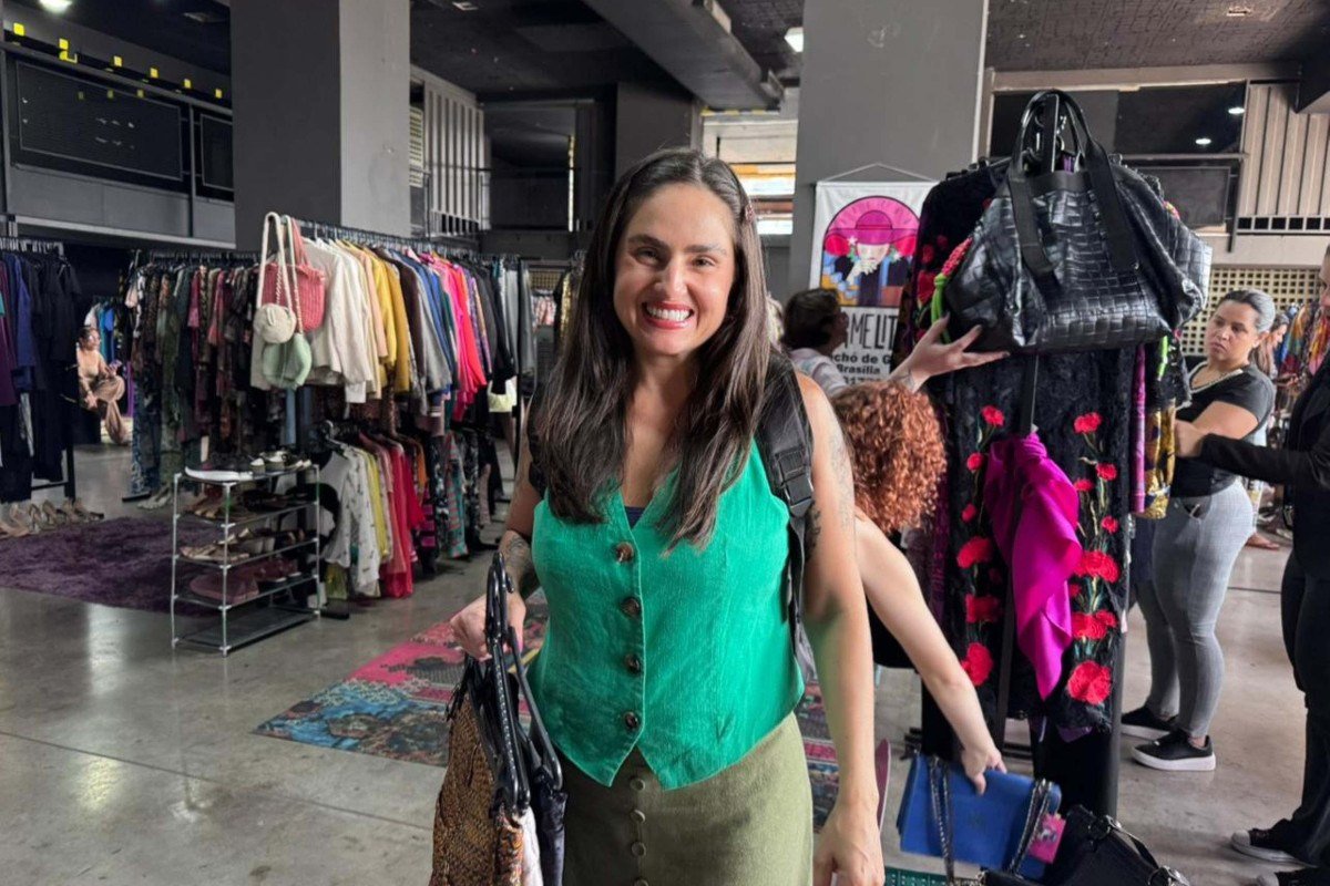 Roupas de segunda m&atilde;o fazem parte da jornada de Gabrielle Carvalho 
