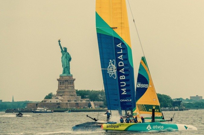 SailGP é considerada a Fórmula 1 dos mares, devido à tecnologia e rapidez das embarcações - (crédito: AT Films) SailGP é considerada a Fórmula 1 dos mares, devido à tecnologia e rapidez das embarcações - (crédito: AT Films)
