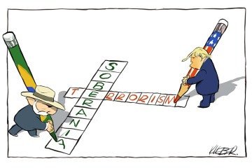 charge 3105, eleições, soberania, terrorismo - (crédito: kleber sales) charge 3105, eleições, soberania, terrorismo - (crédito: kleber sales)