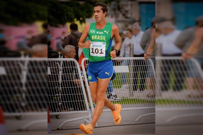 A competição na capital espanhola faz parte do Circuito Mundial de marcha atlética, na categoria ouro, equivalente à Diamond League nas provas de campo e pista - (crédito: Reprodução/Instagram @caiobonfims) A competição na capital espanhola faz parte do Circuito Mundial de marcha atlética, na categoria ouro, equivalente à Diamond League nas provas de campo e pista - (crédito: Reprodução/Instagram @caiobonfims)