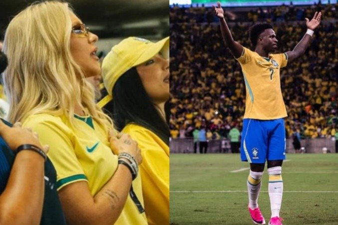 Virginia assiste gol de Vini Jr. no Maracanã e o pior acontece - (crédito: Reprodução/Instagram) Virginia assiste gol de Vini Jr. no Maracanã e o pior acontece - (crédito: Reprodução/Instagram)