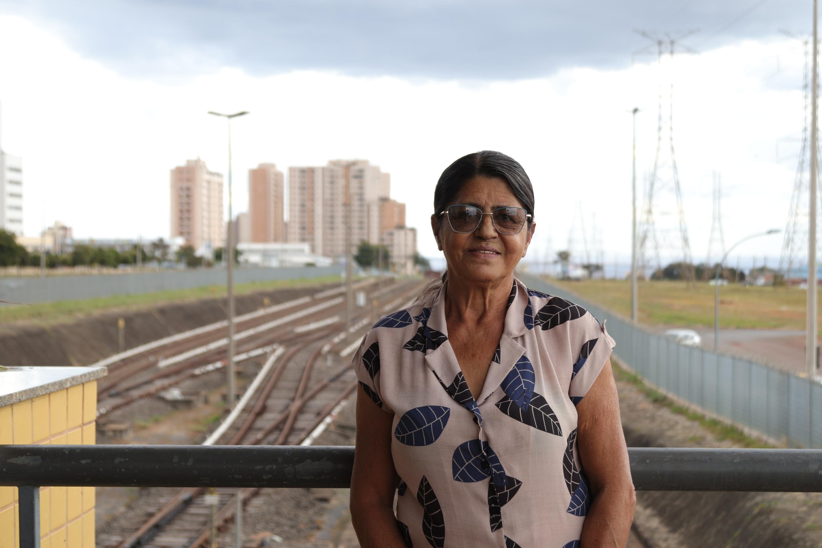Maria Isabel da Mata acredita que a obra chega em boa hora para quem depende diariamente do transporte p&uacute;blico
