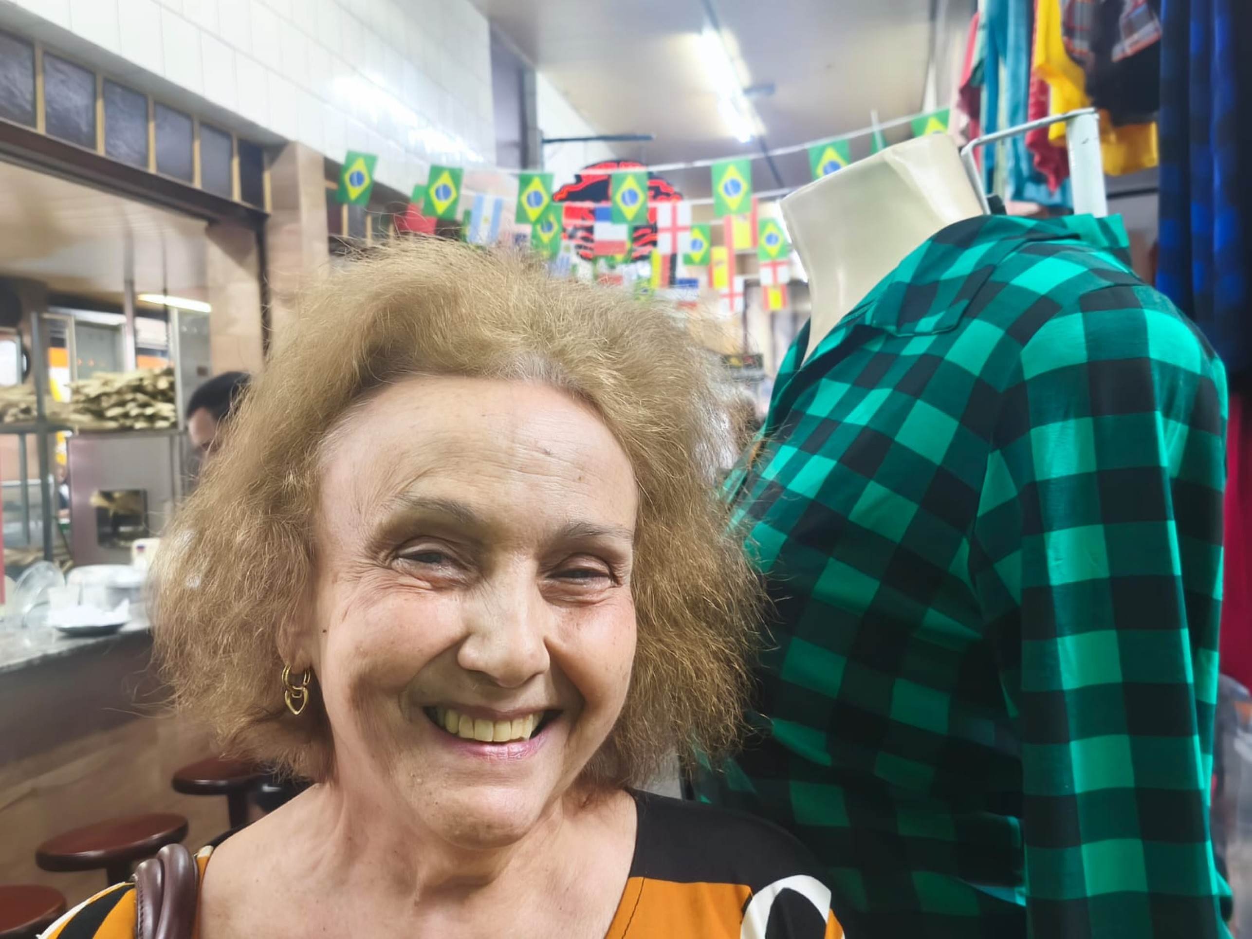 Maria da Gra&ccedil;a mora na cidade h&aacute; 50 anos