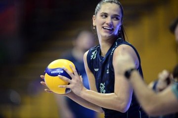 Equipe manteve o seu aproveitamento de 100% no torneio ao derrotar a França em Ankara, na Turquia, pelo placar de 3 sets a 0 - (crédito: Minervino Junior/CB/D.A Press) Equipe manteve o seu aproveitamento de 100% no torneio ao derrotar a França em Ankara, na Turquia, pelo placar de 3 sets a 0 - (crédito: Minervino Junior/CB/D.A Press)
