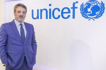 Joaquin Gonzalez-Aleman, representante do UNICEF no Brasil, reforça o pedido por compromissos políticos para proteger crianças e adolescentes. - (crédito: Sarah Paes/UNICEF) Joaquin Gonzalez-Aleman, representante do UNICEF no Brasil, reforça o pedido por compromissos políticos para proteger crianças e adolescentes. - (crédito: Sarah Paes/UNICEF)