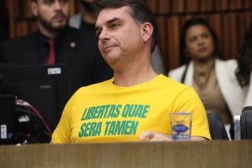 Genial/Quaest: Flávio Bolsonaro perde apoio entre eleitores da direita - Marcos Vieira/EM/DA.Press