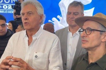 Caiado e Zema na Megaleite. Para eles, tarifaço é erro de condução na política externa do governo -  (crédito: Reprodução de vídeo)