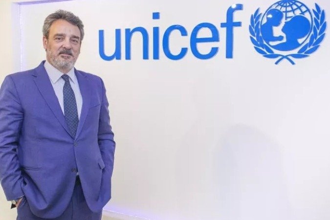Joaquin Gonzalez-Aleman, representante do UNICEF no Brasil, reforça o pedido por compromissos políticos para proteger crianças e adolescentes. - (crédito: Sarah Paes/UNICEF) Joaquin Gonzalez-Aleman, representante do UNICEF no Brasil, reforça o pedido por compromissos políticos para proteger crianças e adolescentes. - (crédito: Sarah Paes/UNICEF)