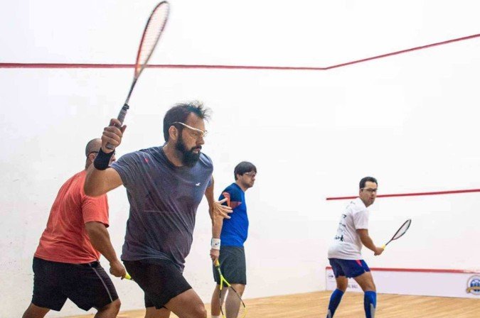 O squash vive a contagem regressiva para a estreia olímpica nos Jogos de Los Angeles-2028 - (crédito: Divulgação) O squash vive a contagem regressiva para a estreia olímpica nos Jogos de Los Angeles-2028 - (crédito: Divulgação)