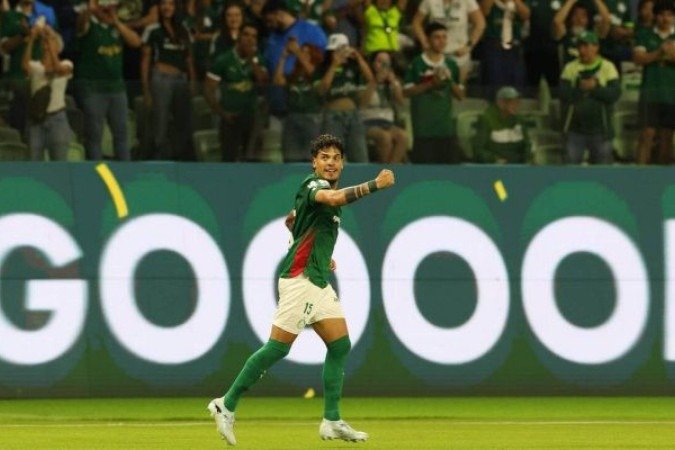 Gómez é uma das referências do Palmeiras -  (crédito: Foto: Cesar Greco/Palmeiras)