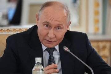 O presidente russo disse que olhou a carta 'de forma breve' -  (crédito: AP/Dmitri Lovetsky)
