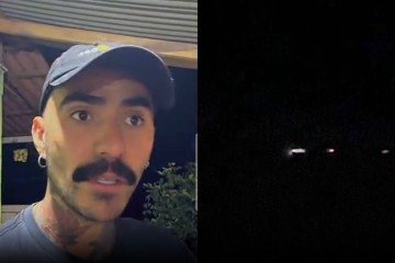 Influenciador que avistou OVNI flagra novas luzes no céu e divulga vídeo -  (crédito: Instagram)
