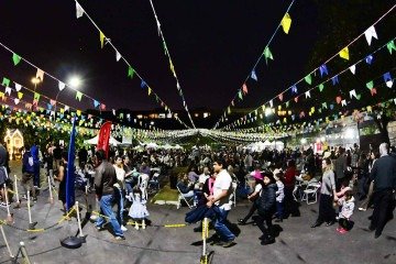 Festa Junina na Par&oacute;quia Nossa Senhora da Esperan&ccedil;a, na 307 Norte  -  (crédito: Ed Alves/CB)