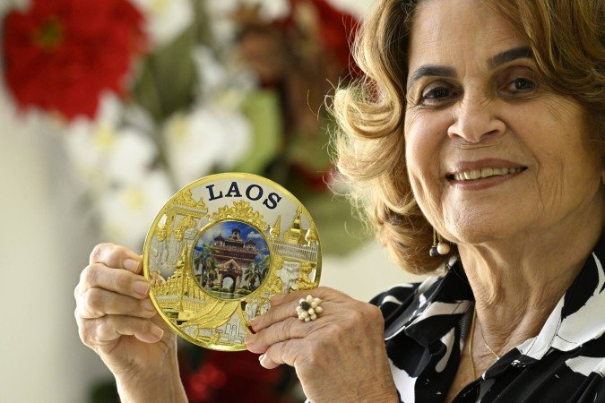 Aos 79 anos, a médica aposentada Marcleide Peixoto se orgulha das lembranças dos 50 países que conheceu até agora - (crédito: Carlos Vieira CB/DA Press) Aos 79 anos, a médica aposentada Marcleide Peixoto se orgulha das lembranças dos 50 países que conheceu até agora - (crédito: Carlos Vieira CB/DA Press)