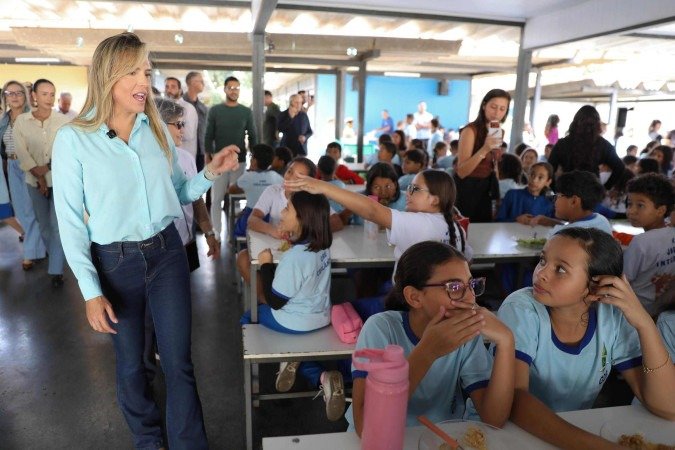 Celina também visitou a Escola Classe 15 de Ceilândia, onde anunciou o novo parquinho - (crédito: Lucio Bernardo Jr/Agência Brasília) Celina também visitou a Escola Classe 15 de Ceilândia, onde anunciou o novo parquinho - (crédito: Lucio Bernardo Jr/Agência Brasília)