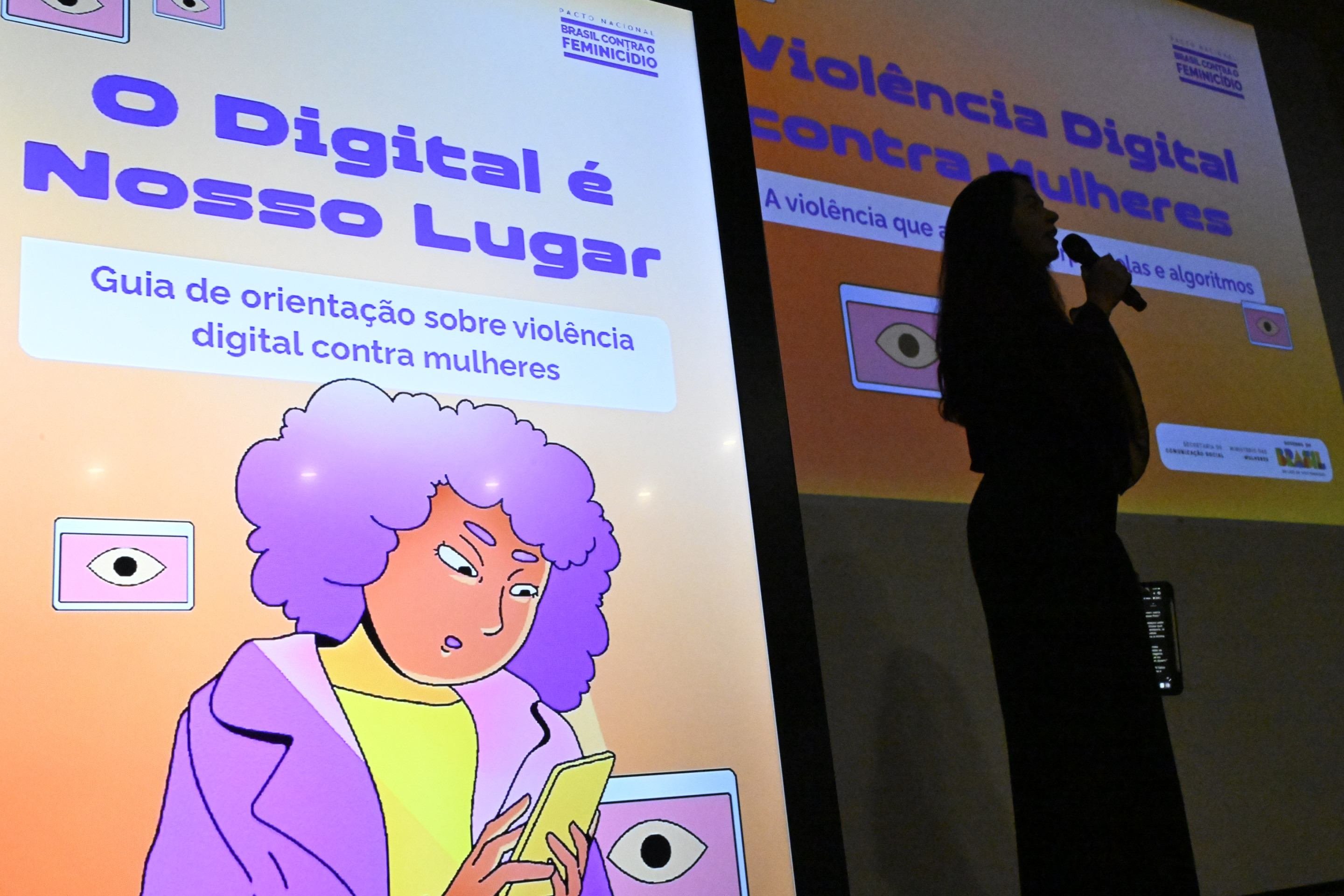  09/06/2026. Campanha "O Digital &eacute; Nosso Lugar", lan&ccedil;ada pelo Minist&eacute;rio da Mulheres, contra a viol&ecirc;ncia nas redes.