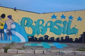 Artistas da capital foram responsáveis pelo grafite -  (crédito: PCDF/Divulgação)