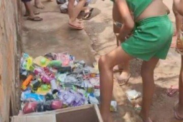 Facção doava brinquedos e doces em comunidade -  (crédito: MPGO/Divulgação)