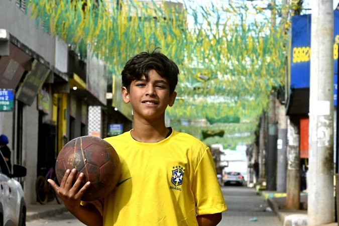  Davi Nascimento, 11 anos, torcedor mirim do DF