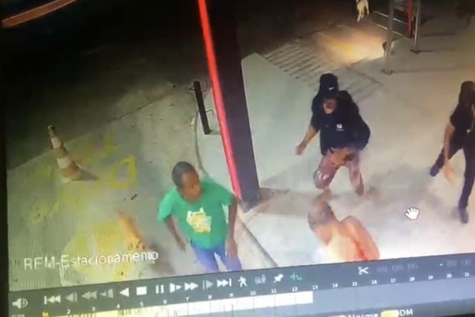 Vídeo registrou as agressões no Recanto das Emas - (crédito: Material cedido ) Vídeo registrou as agressões no Recanto das Emas - (crédito: Material cedido )