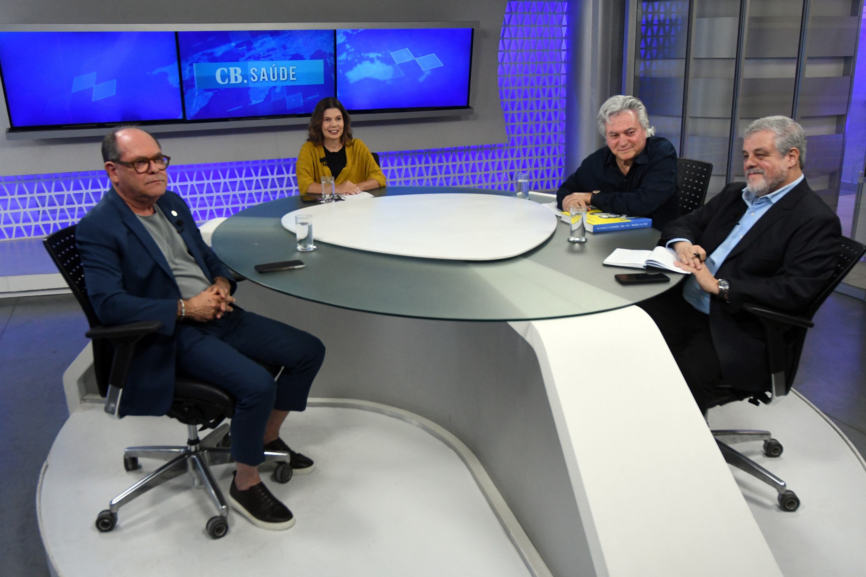 Da esquerda para a direita: Paulo Lobo, Sibele Negromonte, Silvestre Gorgulho e Marcelo Agner  -  (crédito:  Marcelo Ferreira/CB/D.A Press)