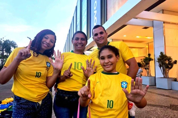 Jordean Sales e toda a família estão vivendo a Copa do Mundo de modo intensamente