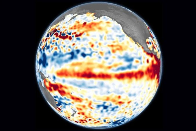 Fenômeno El Niño capturado pela Nasa - (crédito: Reprodução/Nasa) Fenômeno El Niño capturado pela Nasa - (crédito: Reprodução/Nasa)