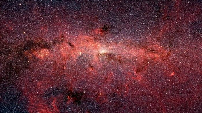 Estrelas no centro da Via Láctea, vistas pelo telescópio espacial Spitzer - (crédito: NASA, JPL-Caltech, S Stolovy (SSC/Caltech)) Estrelas no centro da Via Láctea, vistas pelo telescópio espacial Spitzer - (crédito: NASA, JPL-Caltech, S Stolovy (SSC/Caltech))